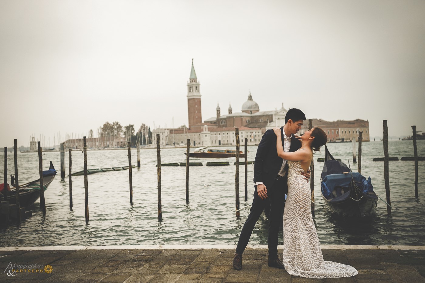 A shot near the pier with the famous church of San Giorgio Maggiore as a backdrop