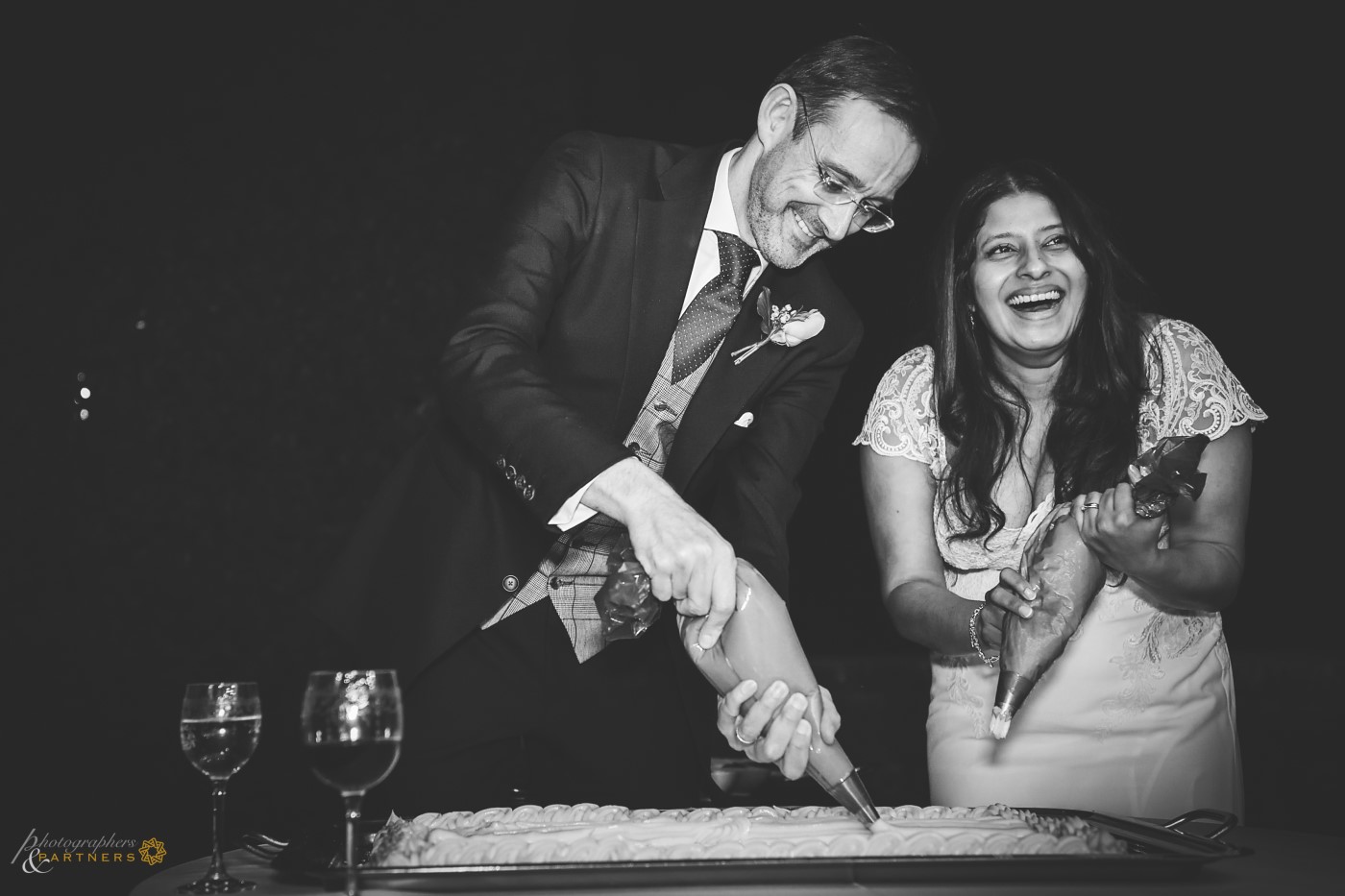 Groom and Bride at work 🍰