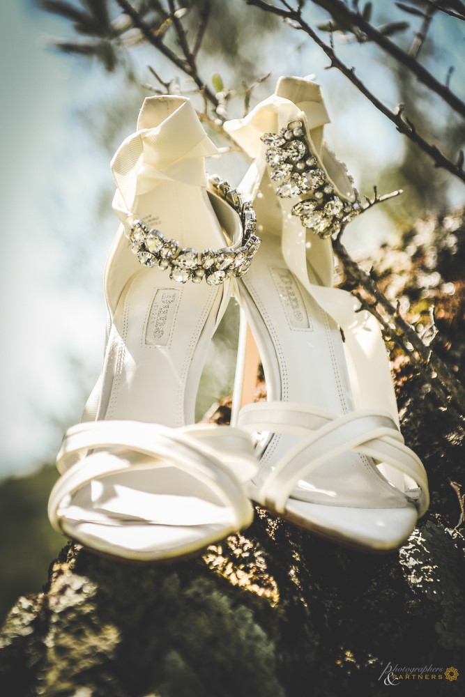 The shoes of the bride.