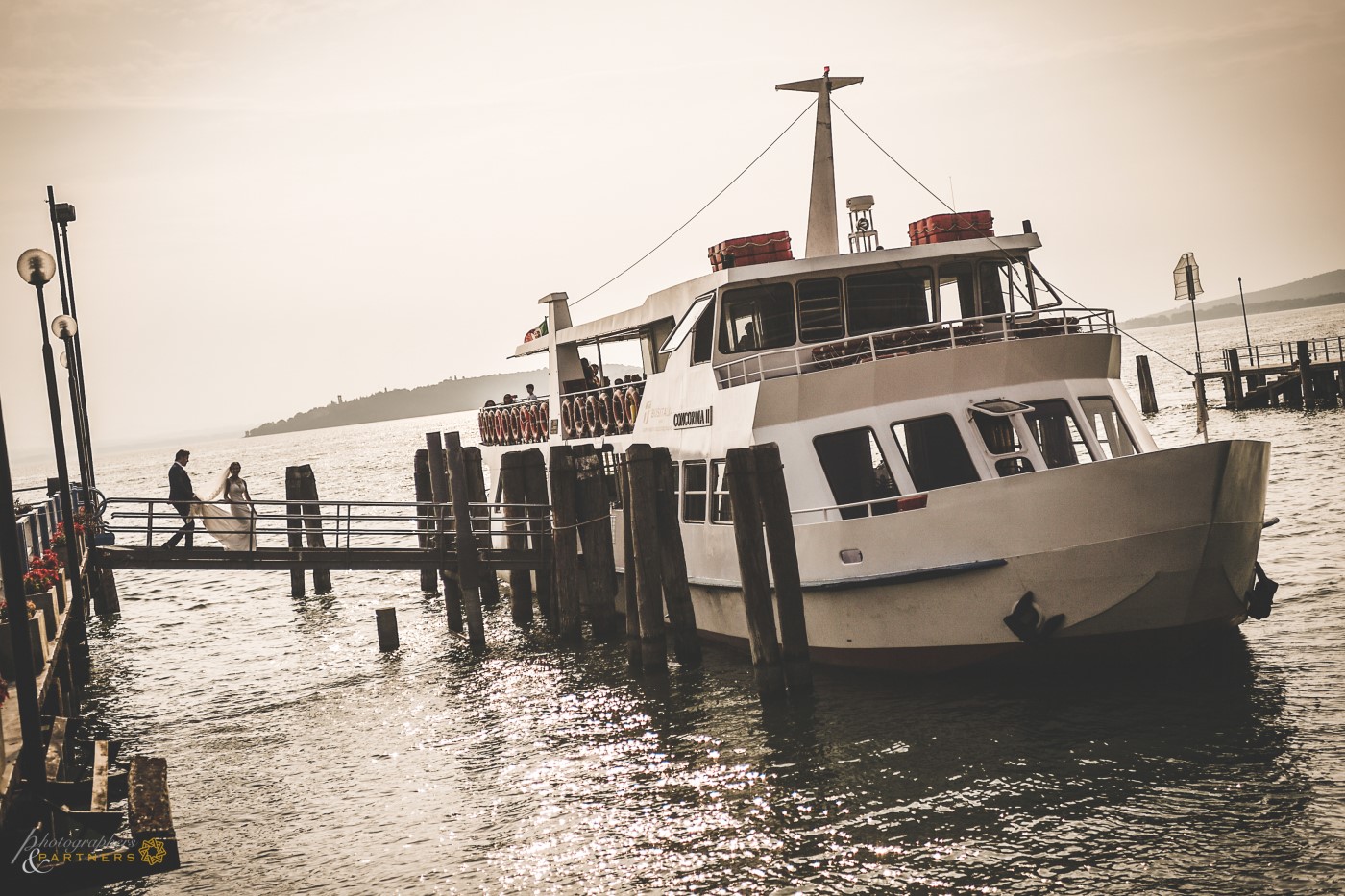 At the pier.