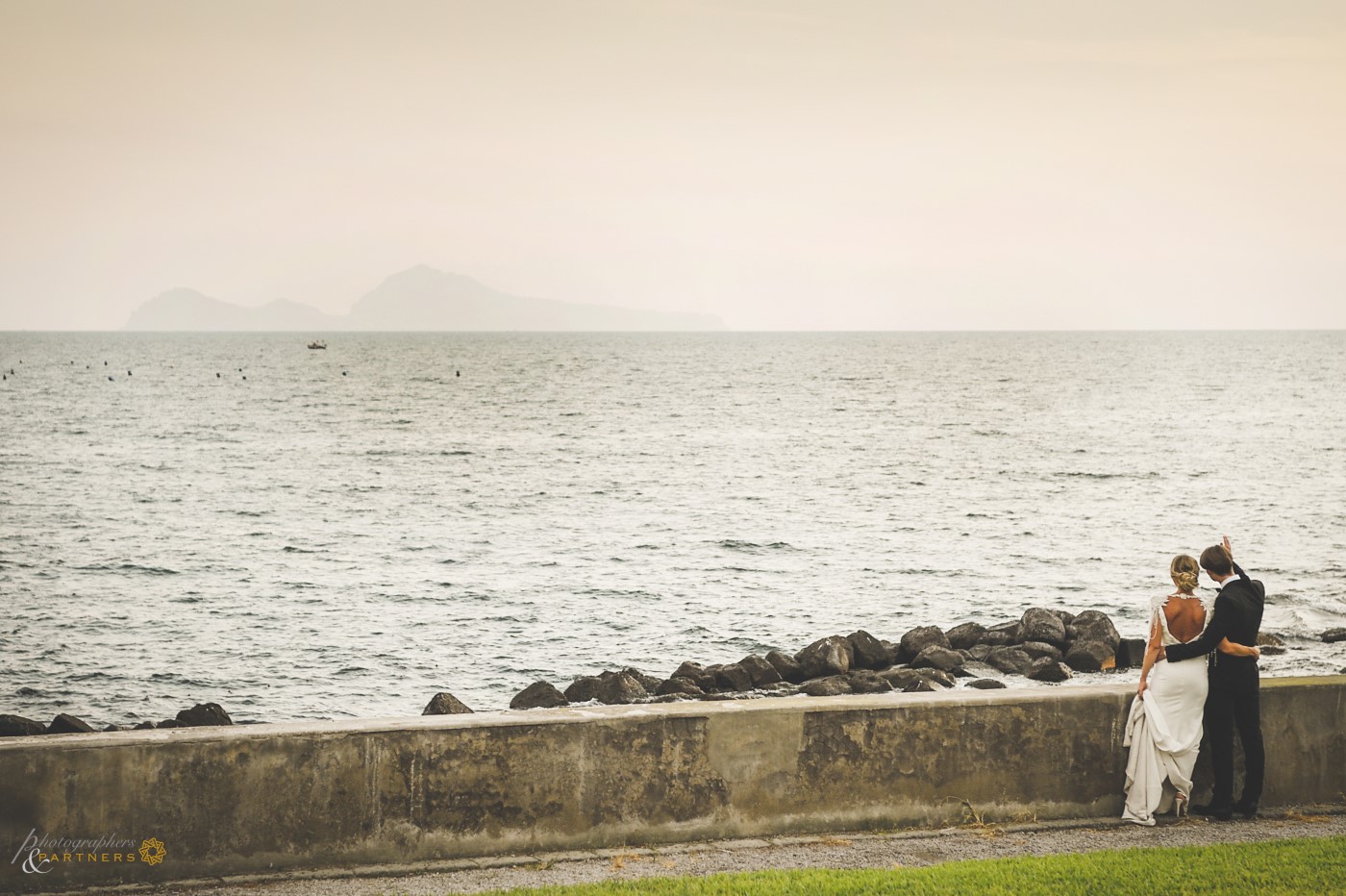 Intimate moment by the sea.