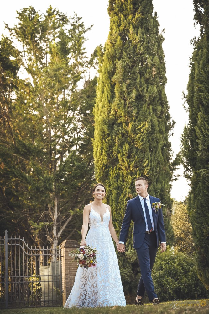 A walk in the avenue of cypresses