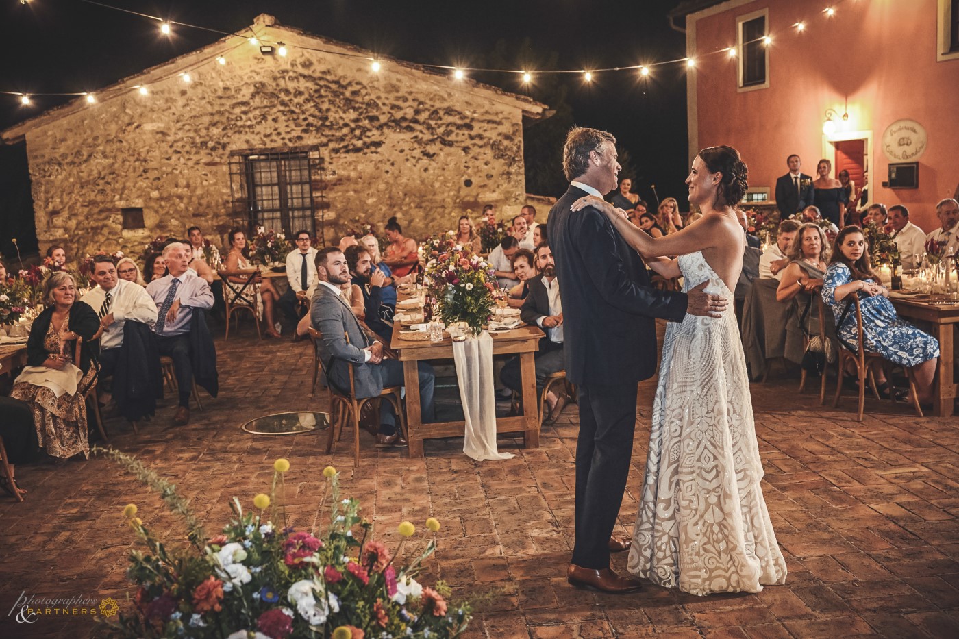 Romantic dance of the father & bride