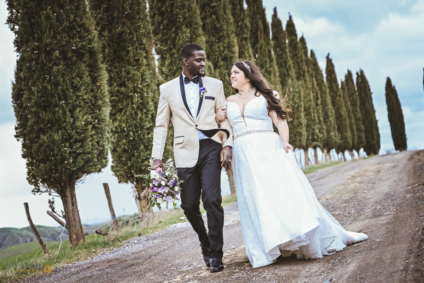 A walk in the avenue of cypresses