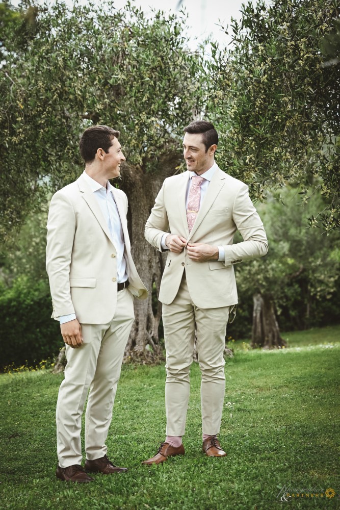 Groom preparations