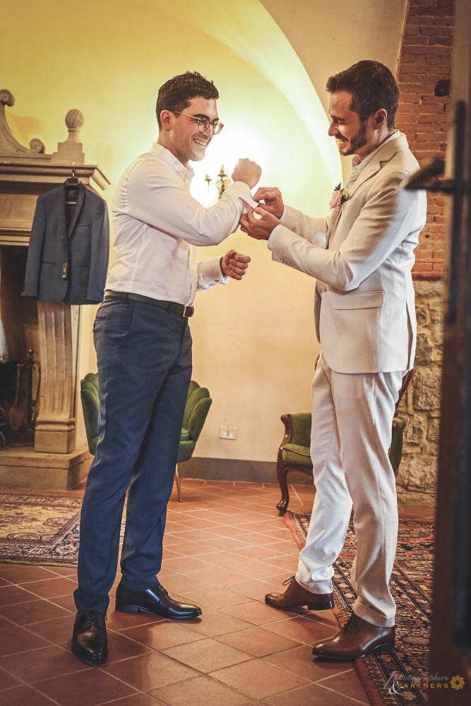 Groom preparations