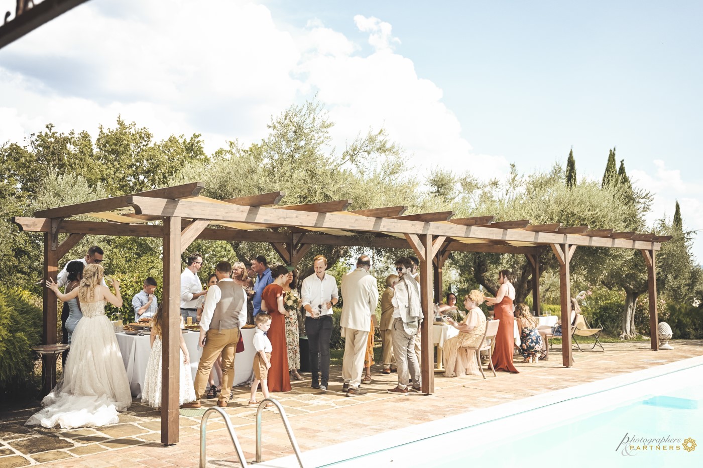 Aperitifs around the pool