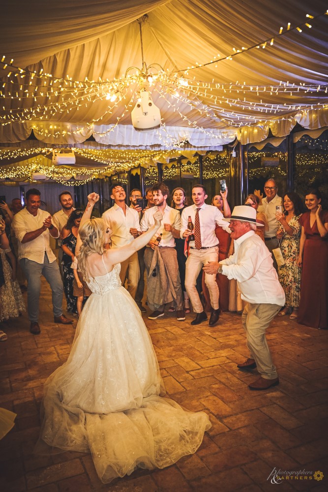 Melissa dancing with her father